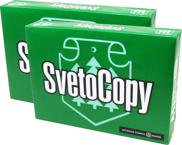 Бумага фото пачка Характеристики Бумага A4 офисная SvetoCopy (Светокопи) белая, 80г/м (2 пачки - 1