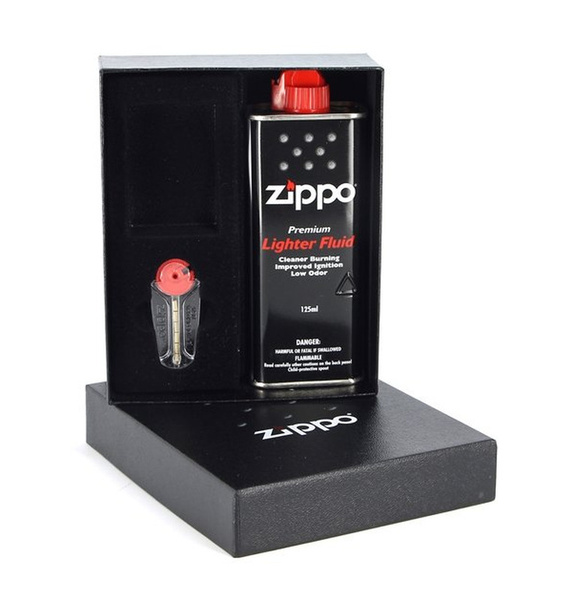 Подарочный набор ZIPPO (кремни + топливо, 125 мл + место для широкой .