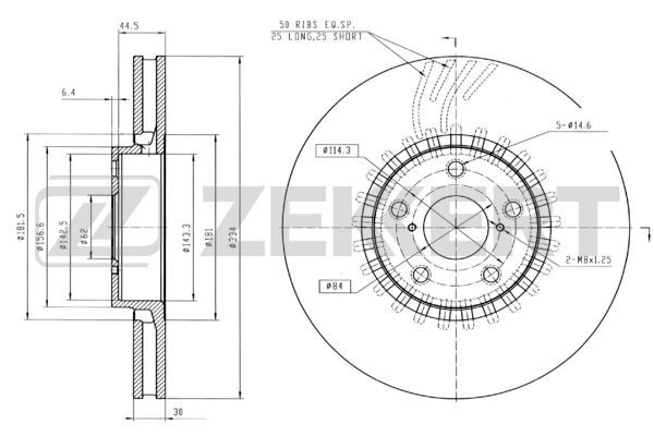 Диск тормозной Zekkert BS5791 - купить по низкой цене в интернет ...