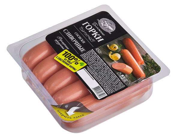 Сосиски Сливочные Ближние Горки, 450 г - купить с доставкой по выгодным ...