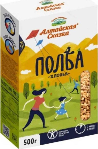 Хлопья полбяные Алтайская Сказка, 500 г - купить с доставкой по ...