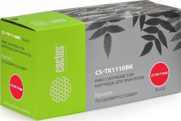 Расходник для печати Cactus CS-TK1110BK, Черный (black), для лазерного ...