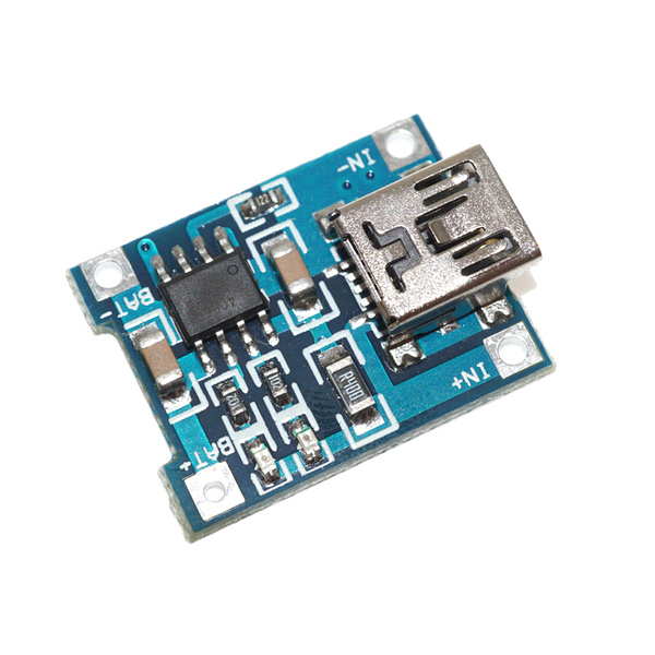 Модуль заряда аккумуляторов TP4056, гнездо mini USB - купить с ...