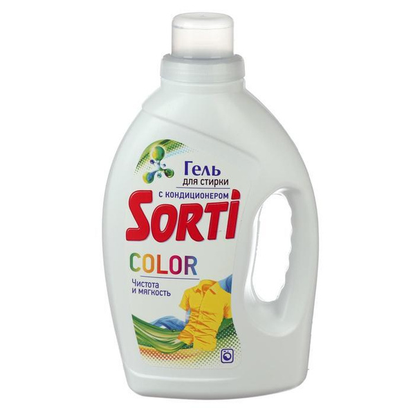 Гель для стирки Sorti Color, 1200 мл - купить с доставкой по выгодным ...