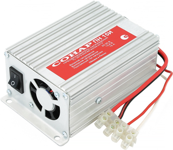 Автомобильный преобразователь напряжения (Инвертор) 24/12V, 15А ...
