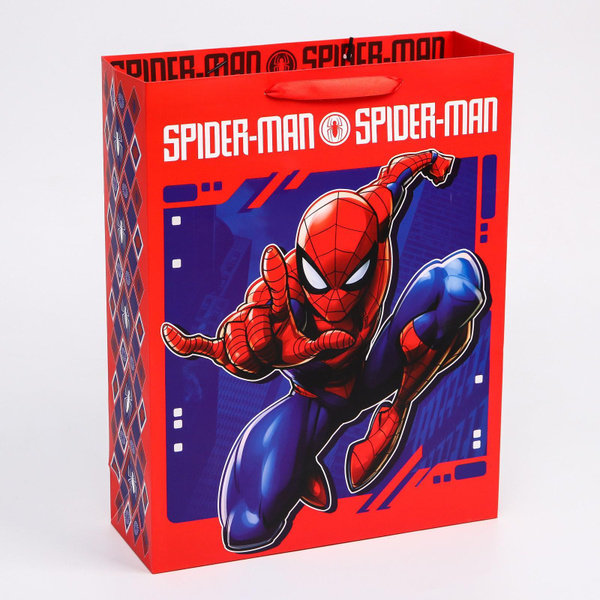 Подарочный пакет MARVEL Человек-паук "Spider-Man", ламинированный ...