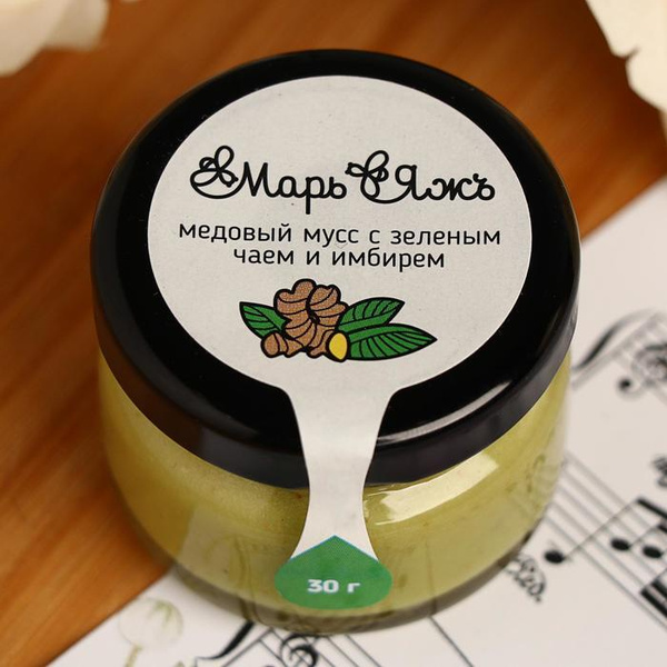 Медовый мусс "Марь&Яжъ ", с имбирем и зеленым чаем, 30 г - купить с ...