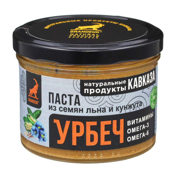 Урбеч из льна и кунжута, 200 грамм, Grandeur - купить с доставкой по ...
