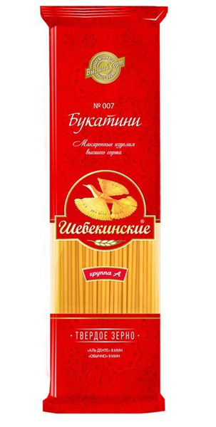 Макаронные изделия Шебекинские спагетти Букатини, 350 г - купить с ...