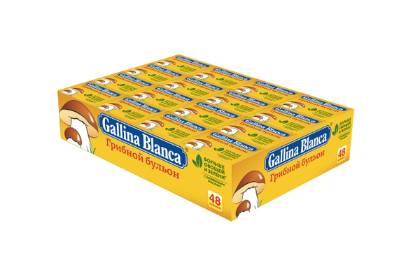 Бульонные кубики Грибной бульон, 48 шт * 10г / Gallina Blanca Галина ...