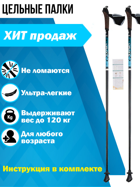 Finpole Палки для скандинавской ходьбы 105 см - купить с доставкой по ...