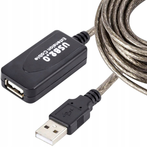 Кабель USB 2.0 удлинительный папа мама Repeater 10 метров extension ...