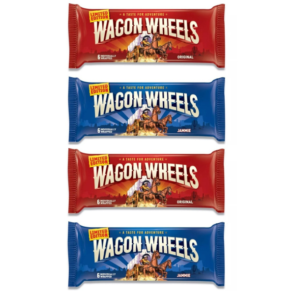 Печенье Wagon Wheels Jammie + Original в шоколаде с прослойкой из суфле