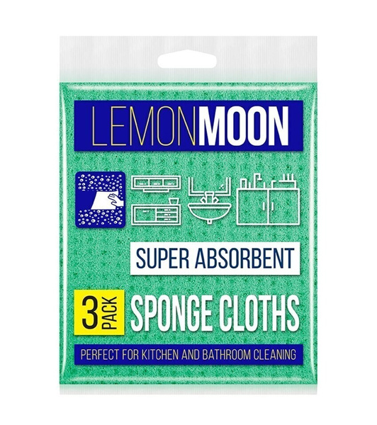 Салфетки целлюлозные LEMON MOON 18х20см,3 шт - купить с доставкой по ...