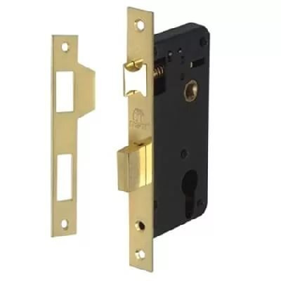 Замок врезной MSM Locks ML62PB (полированная латунь) без ручек, без ...