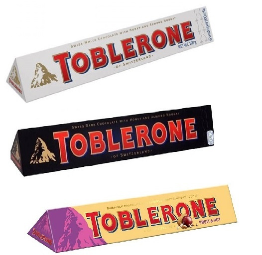 Шоколад Toblerone (White, Dark, Frut and Nut) / Тоблерон набор (белый ...
