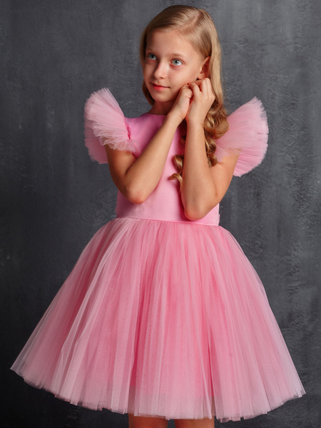 Платье для девочки нарядное из фатина розовое Алиса 134 Танцы, Балет ...