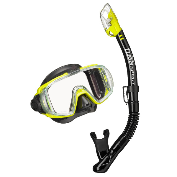 Маска и трубка набор TUSA Sport UCR-3125QB Black Series для подводного ...