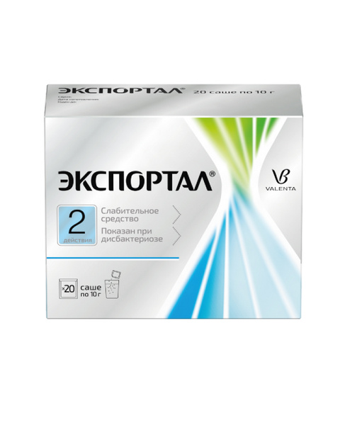 Характеристики Экспортал 20 шт Слабительное лекарственное средство ...