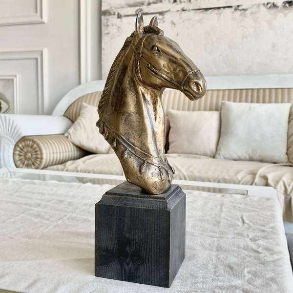 Декор для дома статуэтка лошади "Mustang" из искусственного камня на ...