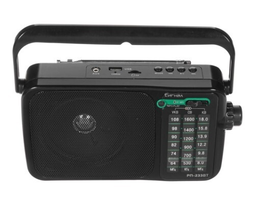 Радиоприемник СИГНАЛ РП-233ВТ, FM, АМ, подключение наушников, Bluetooth ...