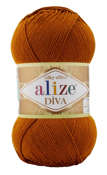Пряжа Diva, Ализе Дива, состав: 100% микрофибра, метраж : 100 гр. 350 м ...