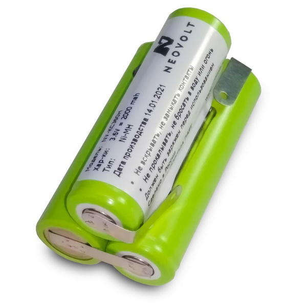Neovolt Аккумуляторная батарейка, 3,6 В, 2000 мАч, 1 шт - купить с ...