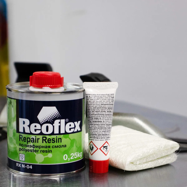 Смесь полиэфирная REOFLEX (0,25кг+0,25м2+0,015 гр) для ремонта ...
