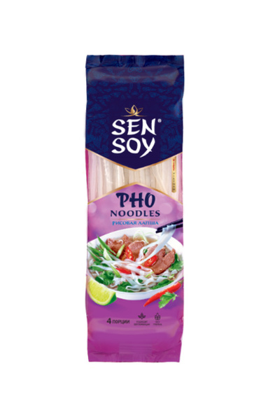 Лапша рисовая Sen Soy Вьетнамская лапша Pho Noodles, 200 г - купить с ...