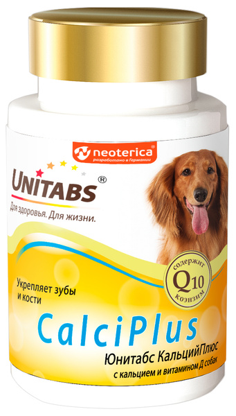 Unitabs (Neoterica) CalciPlus витаминно-минеральный комплекс для собак ...