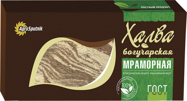 Халва БОГУЧАРСКАЯ Подсолнечная мраморная, 450г купить на OZON по низкой ...