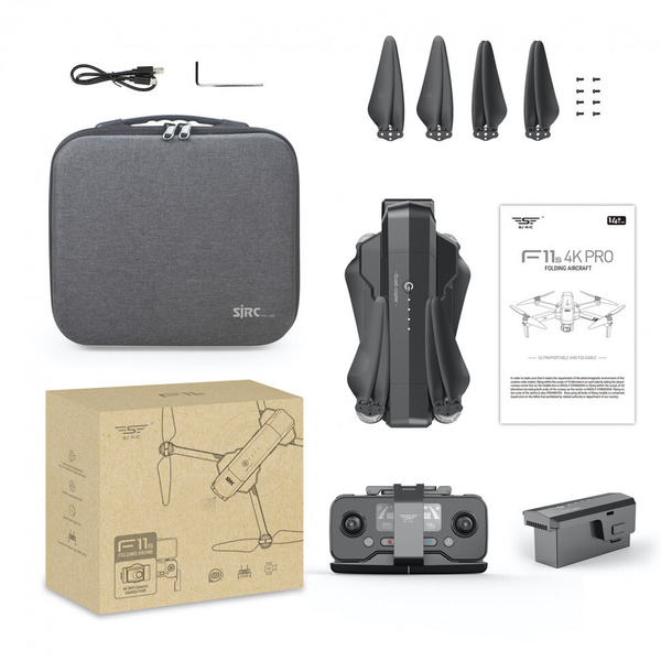 Квадрокоптер SJRC F11S 4K PRO 2-AXIS 4K EIS 5G GPS RTF - F11S 4K PRO ...