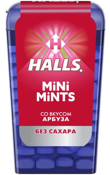 Конфеты HALLS Mini Mints со вкусом арбуза, 12,5 гр.- 10 штук - купить с ...