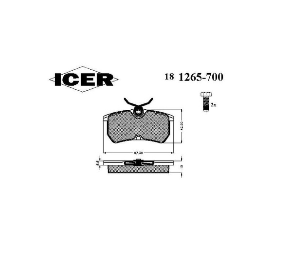 Колодки тормозные ICER 181265700 - купить по низким ценам в интернет ...