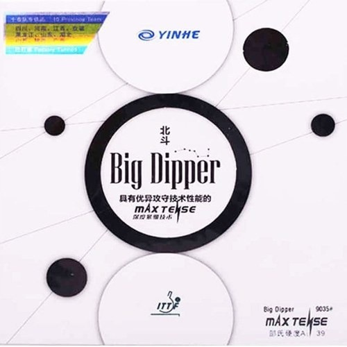 Накладка для настольного тенниса Yinhe Big Dipper 38 Soft, Black, 2.2 ...