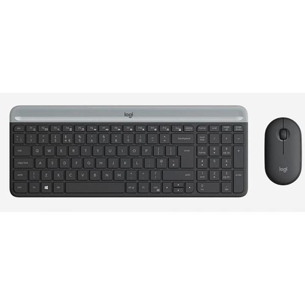 Комплект беспроводной клавиатуры и мыши Logitech MK470 Slim (920-009206 ...