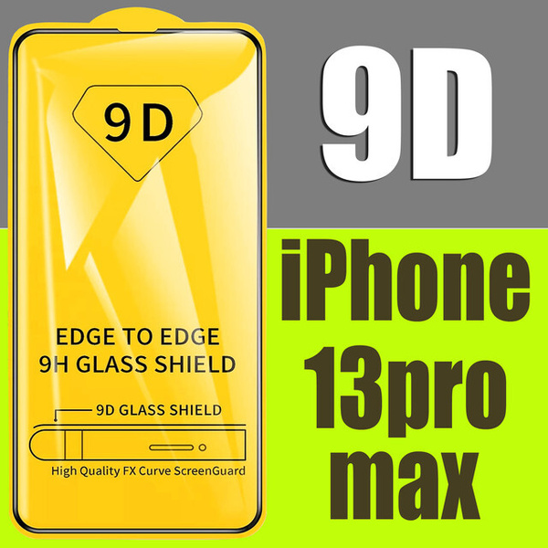 Защитное стекло для Apple iPhone 13 Pro Max, для Айфон 13 Про Макс, 9D ...