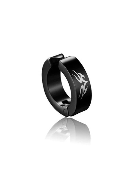 Фейк Пирсинг клипса трайбл (Клипса-Серьга), черная/black, 1 шт ...