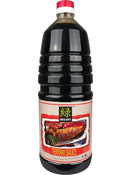 Соевый соус Терияки Midori, 1,8 л (1800 мл) - купить с доставкой по ...