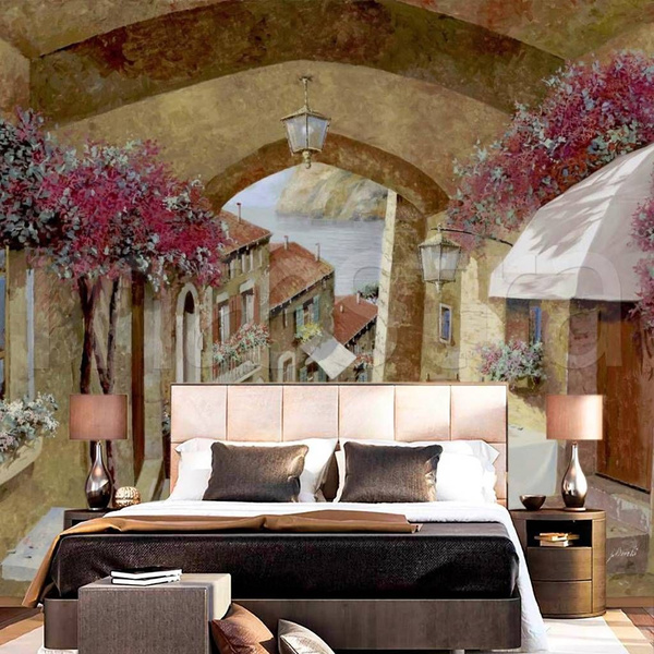 Фотообои бесшовные Колоритное кафе В260 см х Ш327 см Master Fresok ...