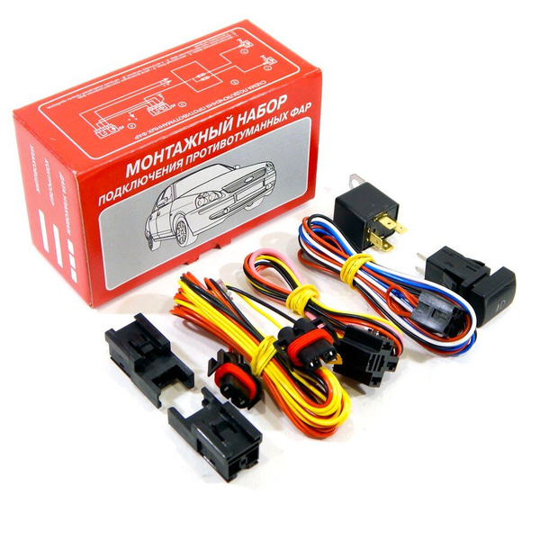 Монтажный набор подключения противотуманных фар Лада Гранта FL белая ...