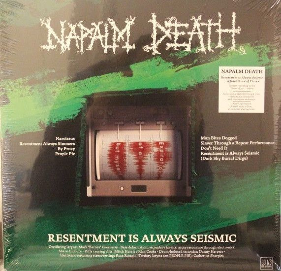 Винил Napalm Death. Resentment Is Always Seismic - A Final Throw Of ...