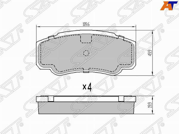 Колодки тормозные (Сзади) Peugeot Boxer 06-14 / Citroen Jumper 94-14
