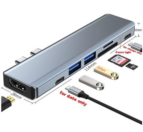 USB Type-C концентратор Hub для MacBook Pro/Air 7в1 BYL-2101 - купить с ...
