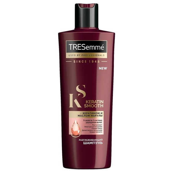Шампунь для волос Tresemme Keratin Smooth разглаживающий, 400мл ...