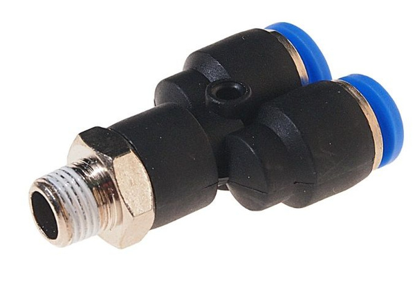 Фитинг RF-SPX08-01 Y-образный для пластиковых трубок 8мм с наружной ...