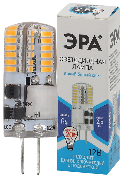 Светодиодная Лампочка ЭРА G4 - купить в интернет магазине OZON (777751098)