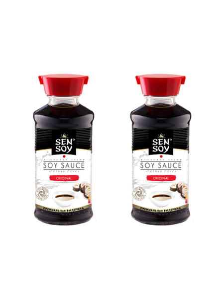 Сенсой Соевый соус ORIGINAL Sen Soy Premium в стеклянном диспенсере 2 ...