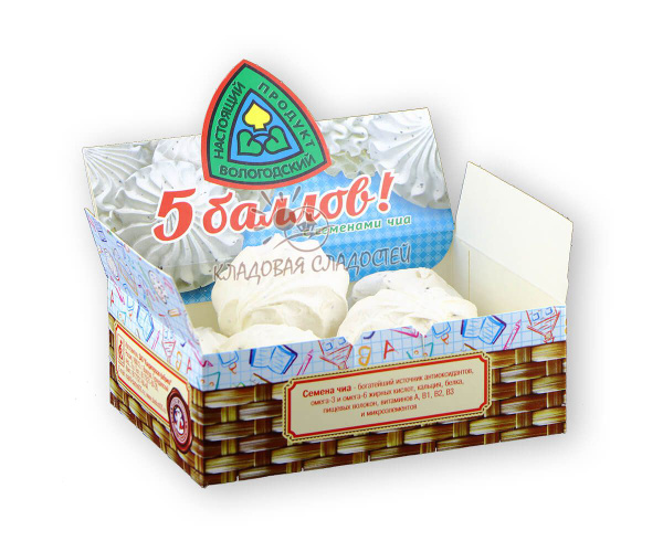 Зефир Вологодский 5 Баллов с семенами Чиа 240гр. - купить с доставкой ...