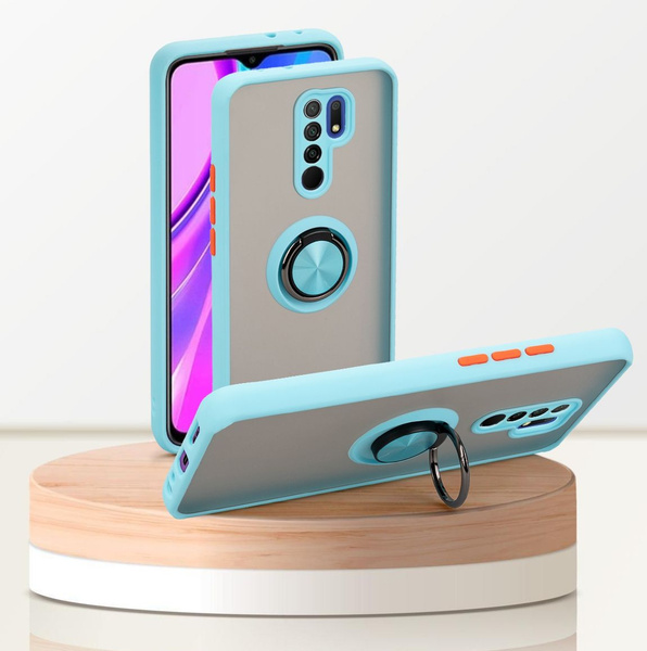 Чехол для Xiaomi Redmi 9 (сяоми редми 9), с кольцом, магнитный ...
